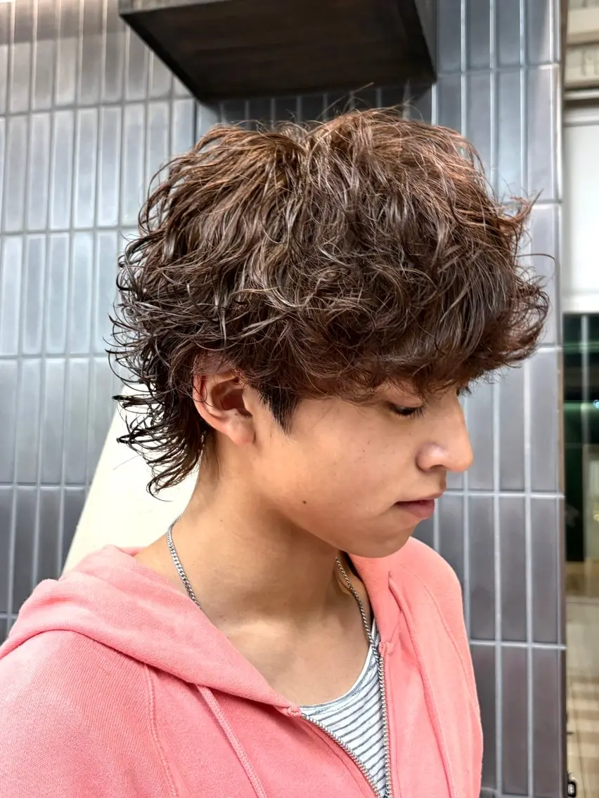 パーマ メンズ メンズパーマ メンズパーマ特化 sayoのヘアスタイル