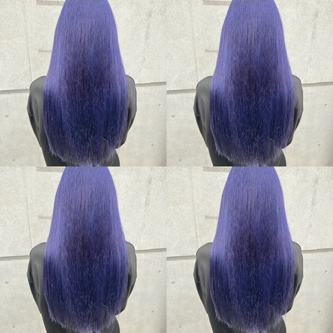 ロング カラー ブルーカラー ブルーラベンダー ラベンダーカラー ✨レイヤー/髪質改善 /縮毛矯正✨ナカムラのヘアスタイル