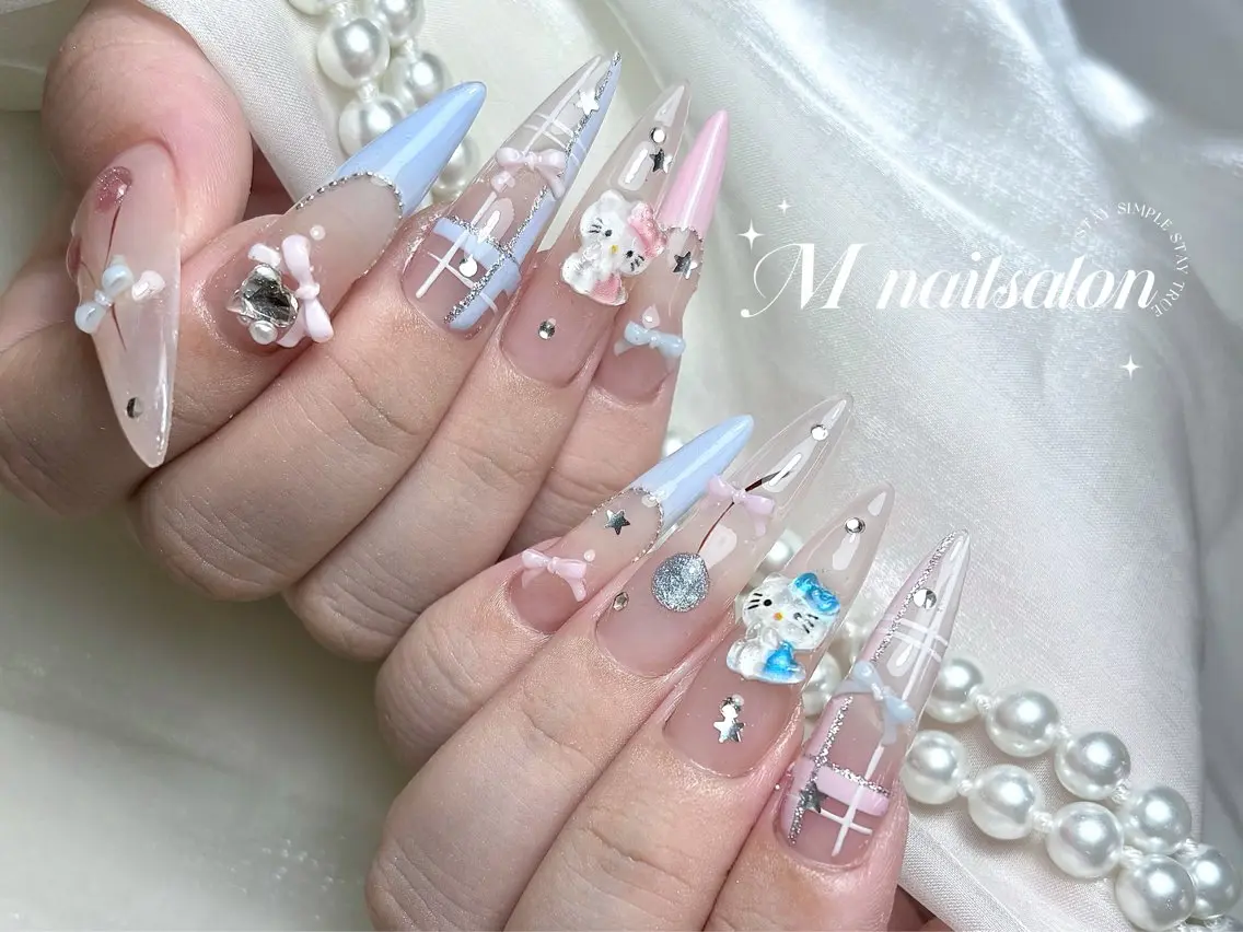 ネイル ハンドネイル M🌷nail 長さだし専門店のネイルデザイン