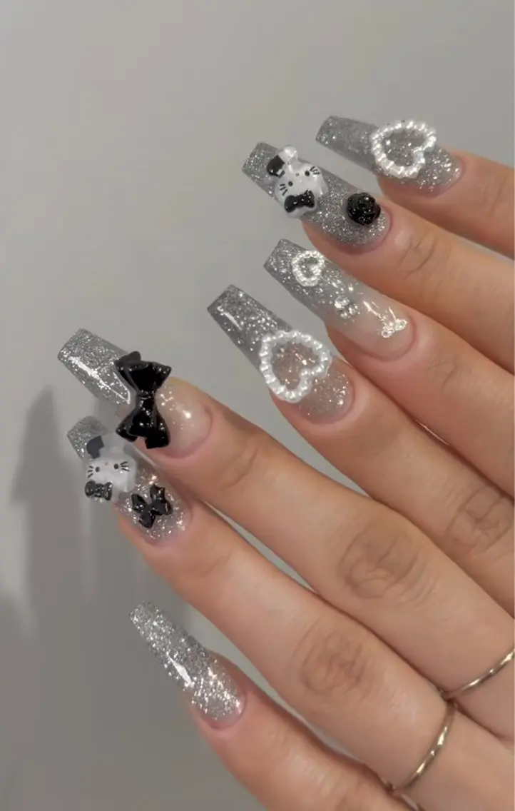 ネイル チークネイル フレンチネイル グラデーション 韓国ネイル マグネットネイル Hana Nailのネイルデザイン
