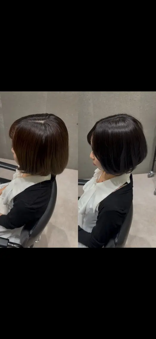 ショート カラー 透明感カラー グレージュ イルミナカラー トリートメント カット ヘアカラー トリートメント 髪質改善ヘアケア 艶髪特化/上田のヘアスタイル