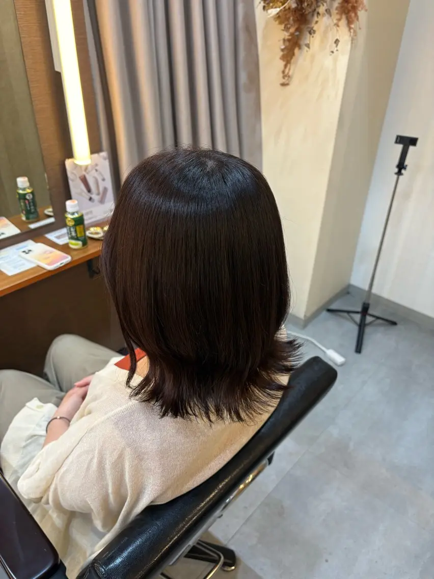 ミディアム カラー ブラウンカラー 透明感カラー ピンクカラー ヘアカラー ❤️cocona🦕 /カラーモデル募集のヘアスタイル
