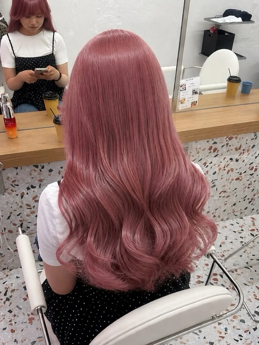 カラー 🍒ベージュ/ピンク ベージュ🍒なつきのヘアスタイル