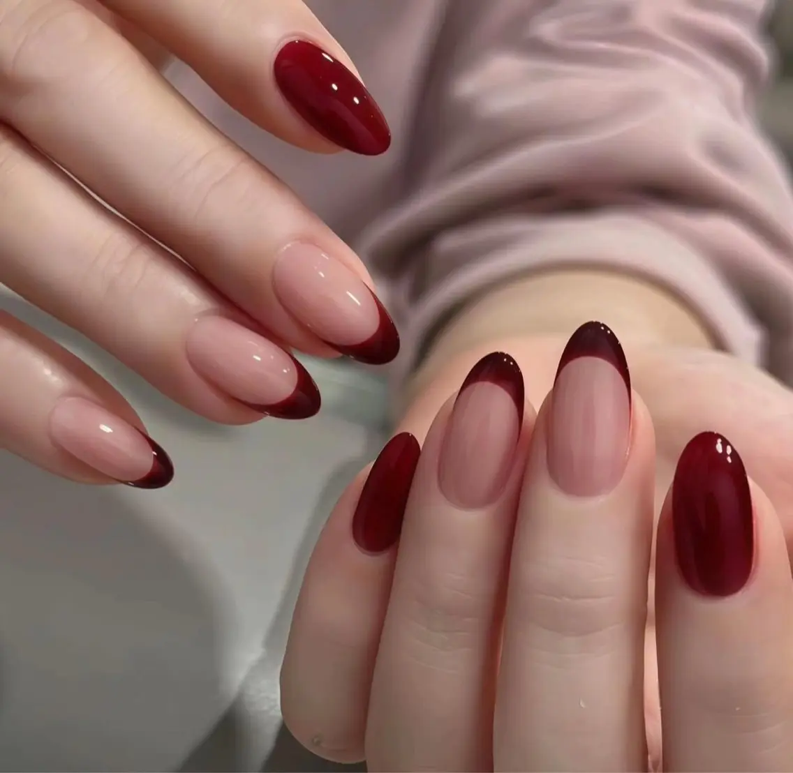 ネイル ハンドネイル 🎀PG🩵 ネイルサロンのネイルデザイン