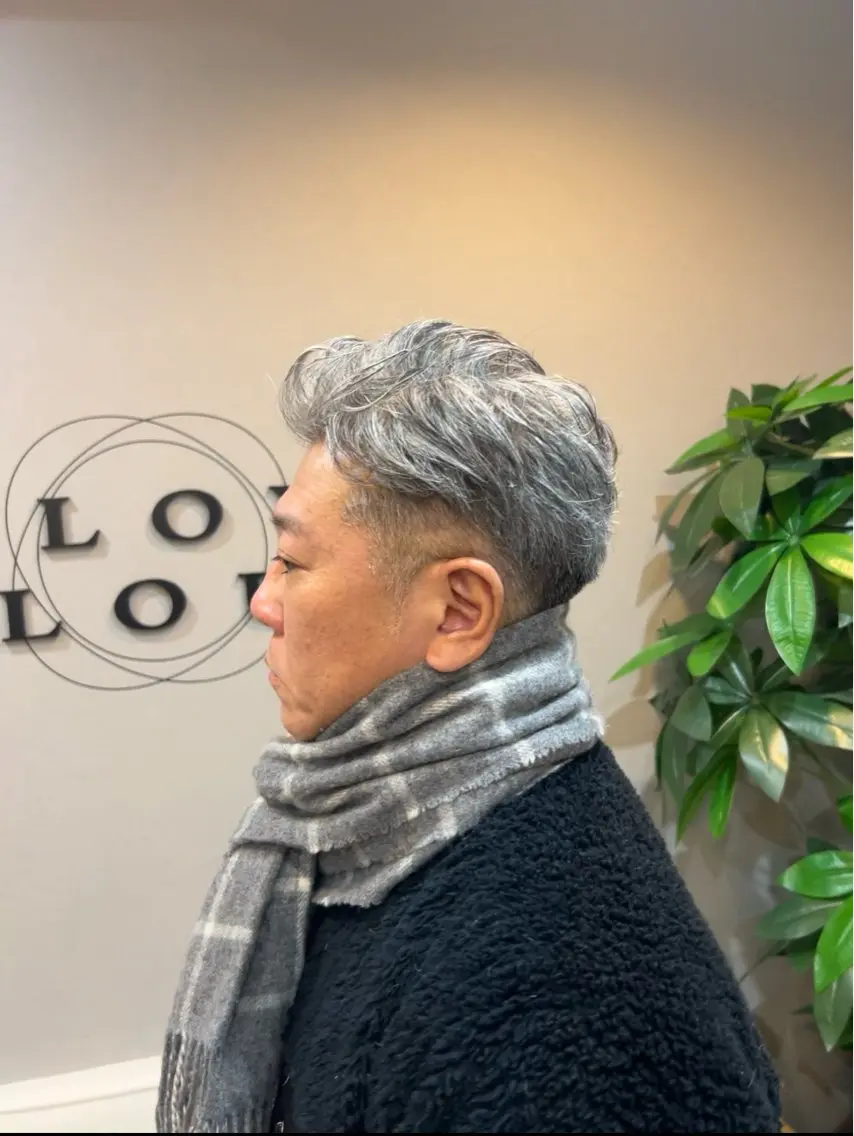 ショート パーマ メンズ メンズパーマ SHION men's permのヘアスタイル