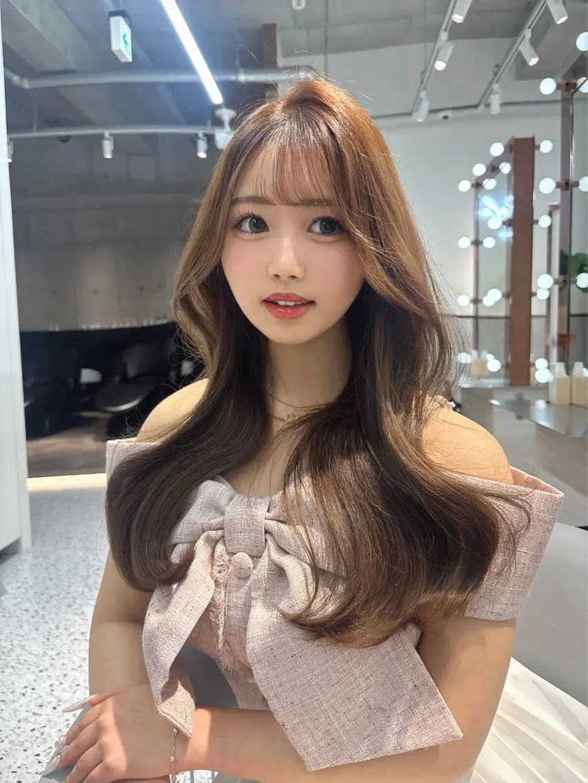 ロング カラー ヘアカラー 🤍ワンホンヘア ayaha🤍のヘアスタイル