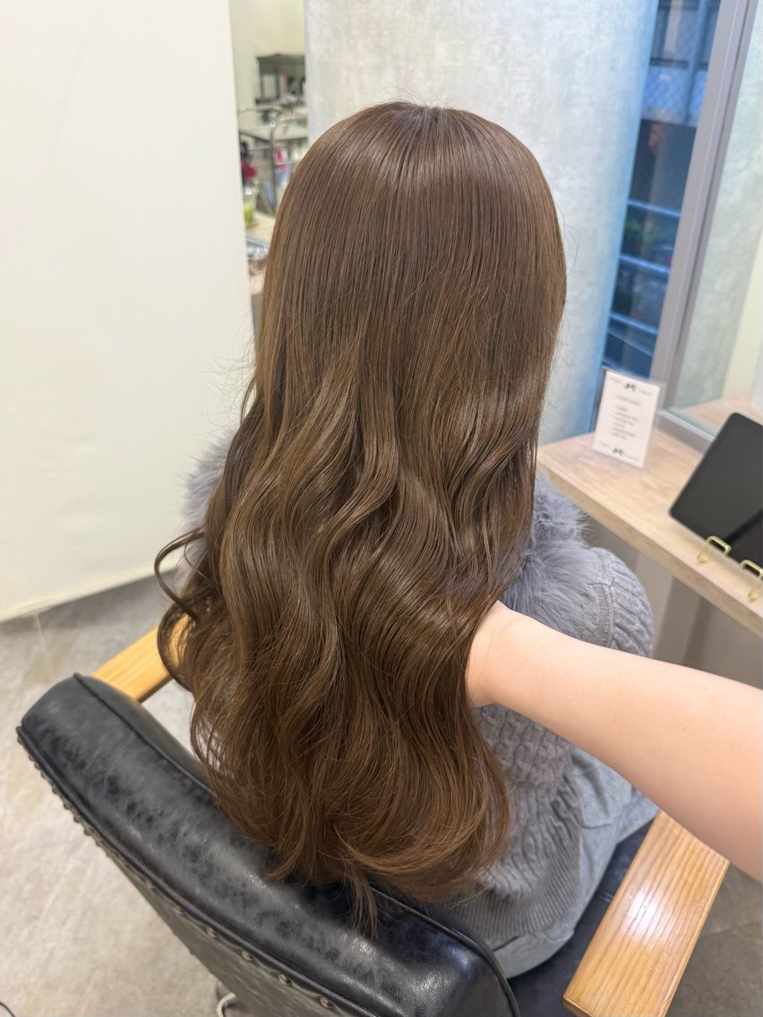 ロング カラー ヘアアレンジ ベージュカラー カット ヘアカラー Himawari♡ 柔らかいカラーのヘアスタイル