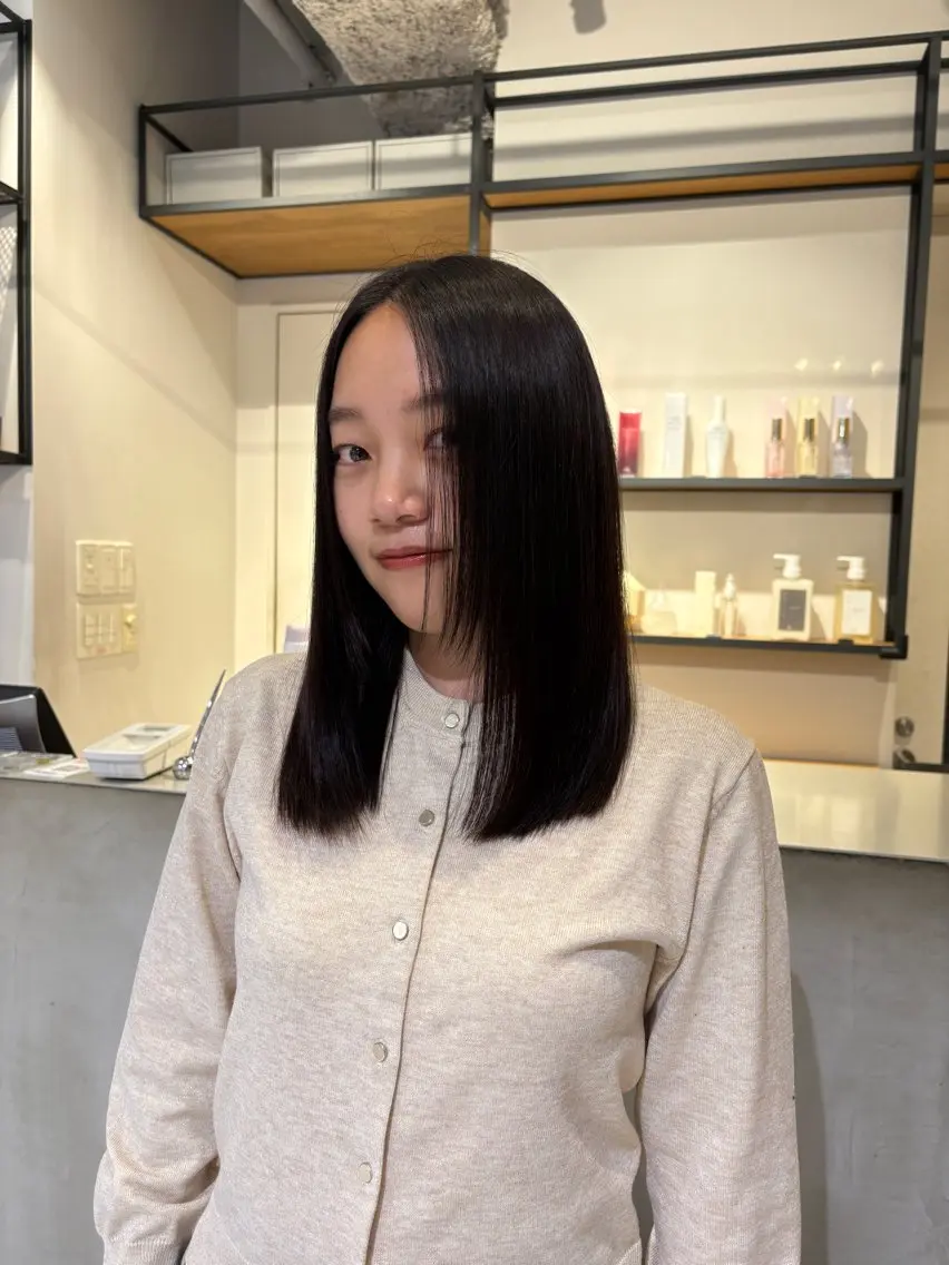 ミディアム カラー ヘアカラー トリートメント FILMS 銀座店 Mikotoのヘアスタイル