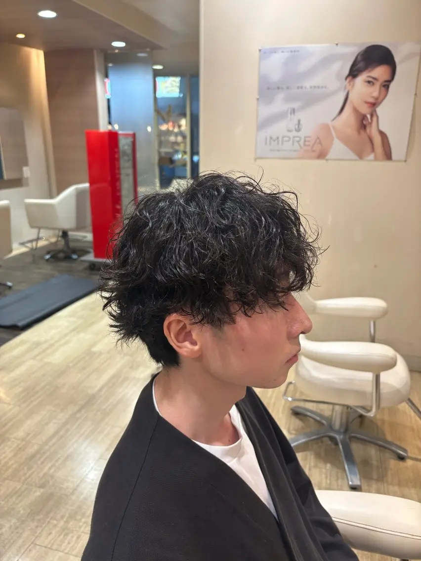 パーマ メンズ メンズパーマ 鈴木 心花のヘアスタイル