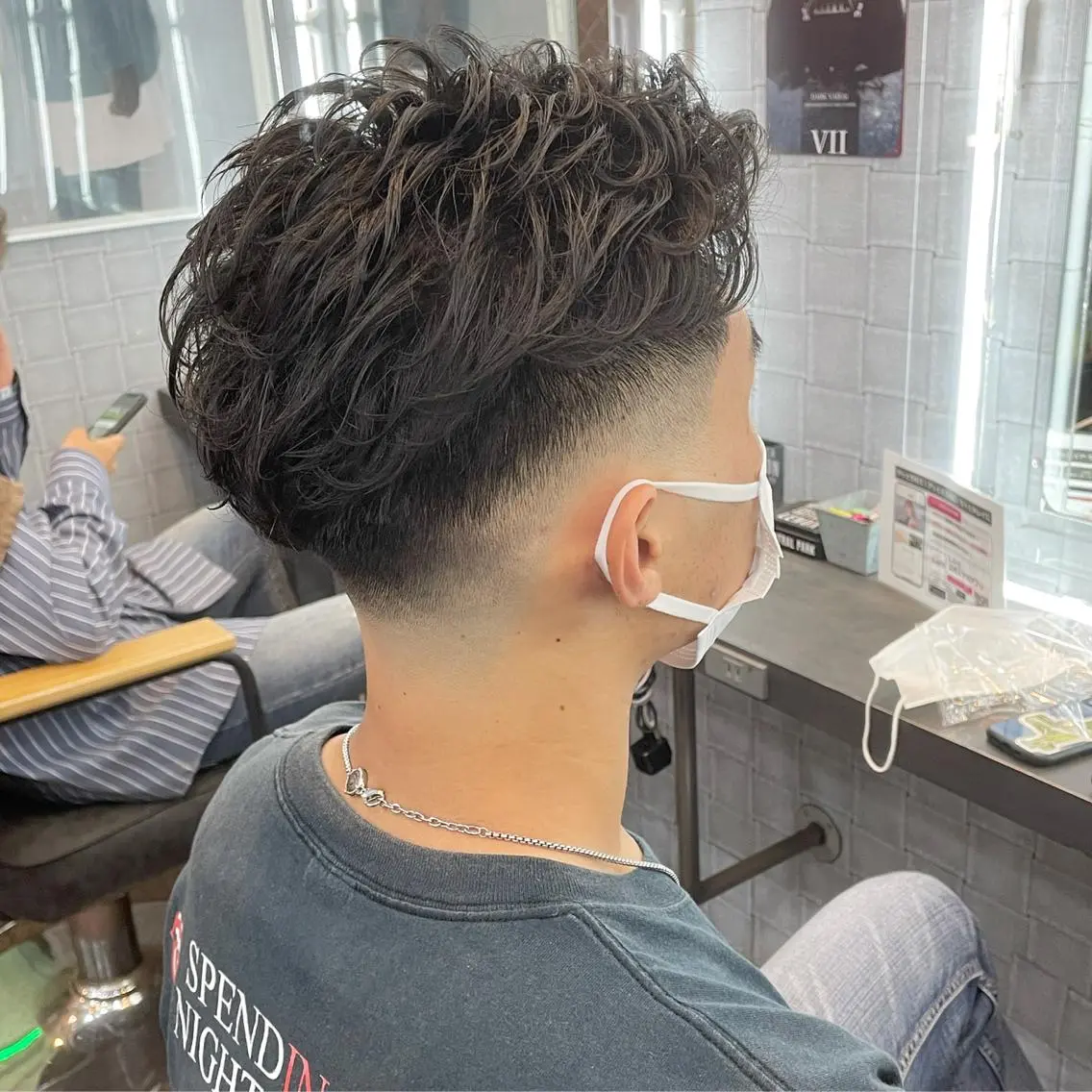 パーマ メンズ メンズパーマ 渋谷/フェード/ 國分 翔のヘアスタイル