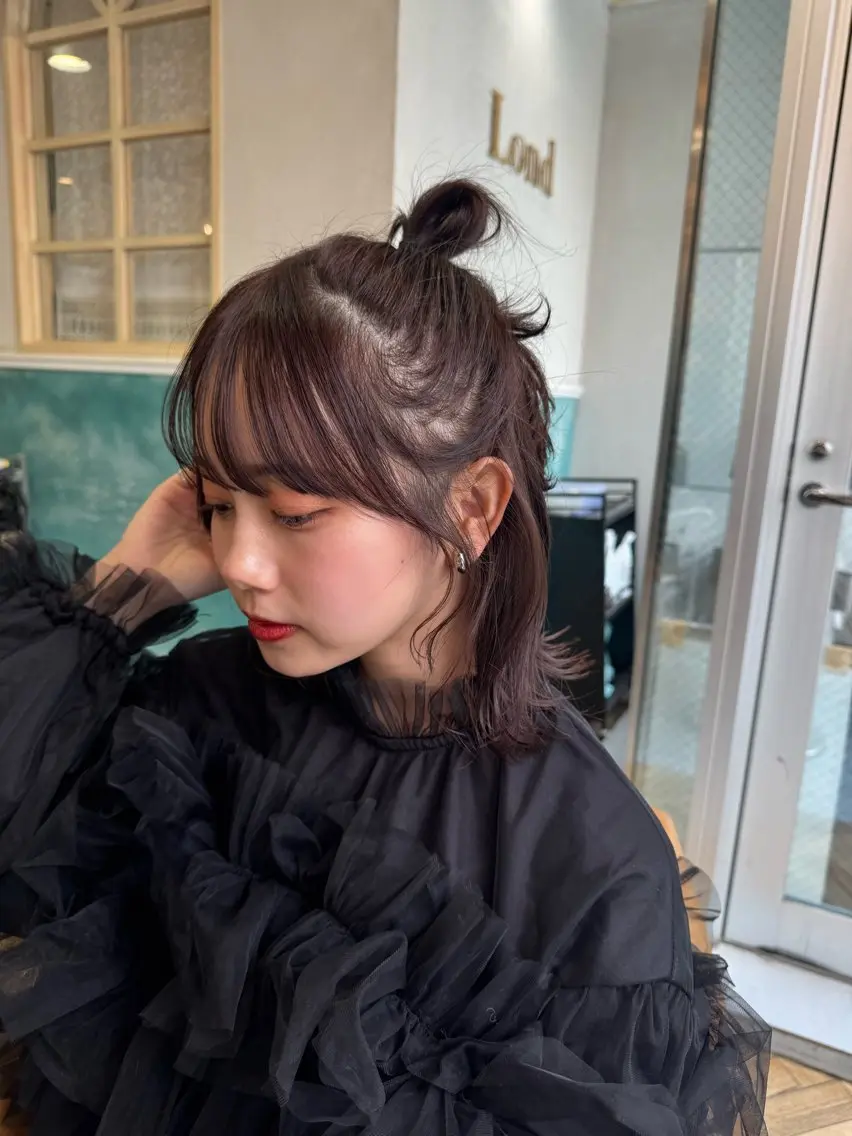 前髪顔周りカット＆コテ巻き仕上げ🎀 お出かけ前にぜひ☺️の写真