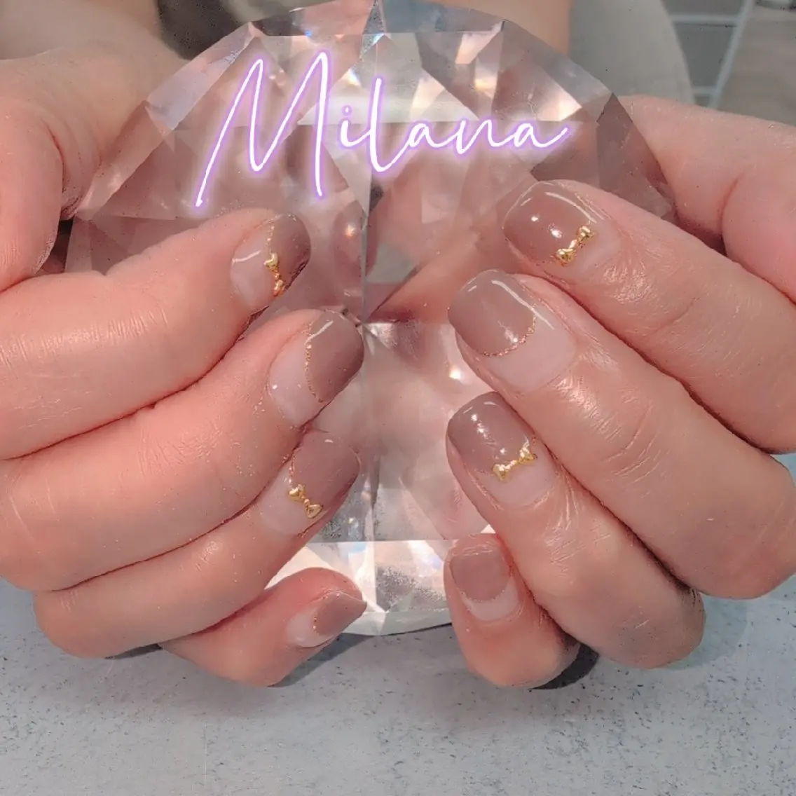 ネイル フレンチネイル ハンドネイル Milana 川瀬のネイルデザイン