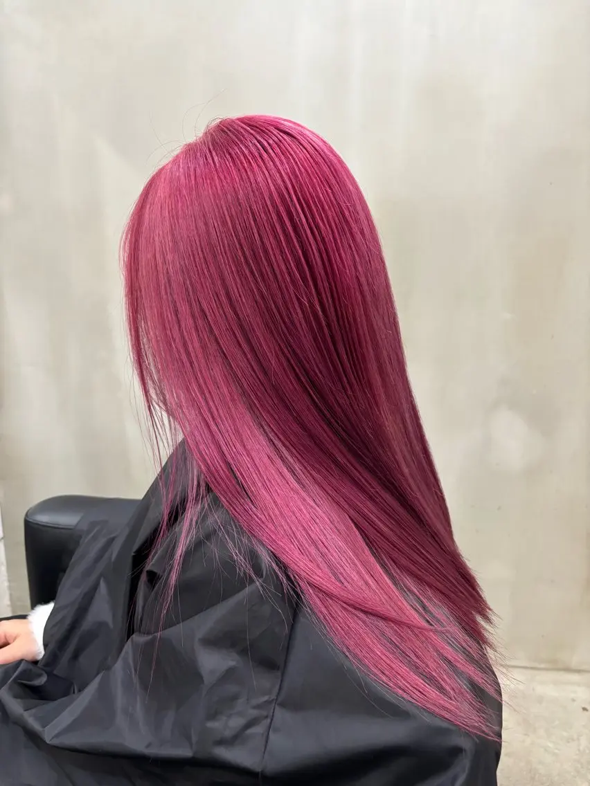 ミディアム カラー レッドカラー ヘアカラー 中園康 /カラー/ブリーチのヘアスタイル