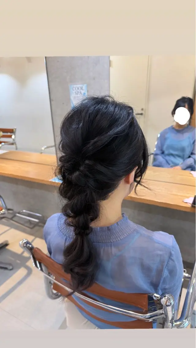 セミロング ヘアセット sakura カットモデル募集💖のヘアスタイル