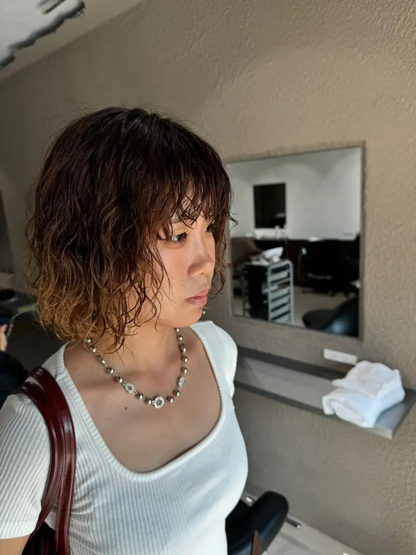 ショート パーマ 月200人を担当 💇‍♀️栗林のヘアスタイル