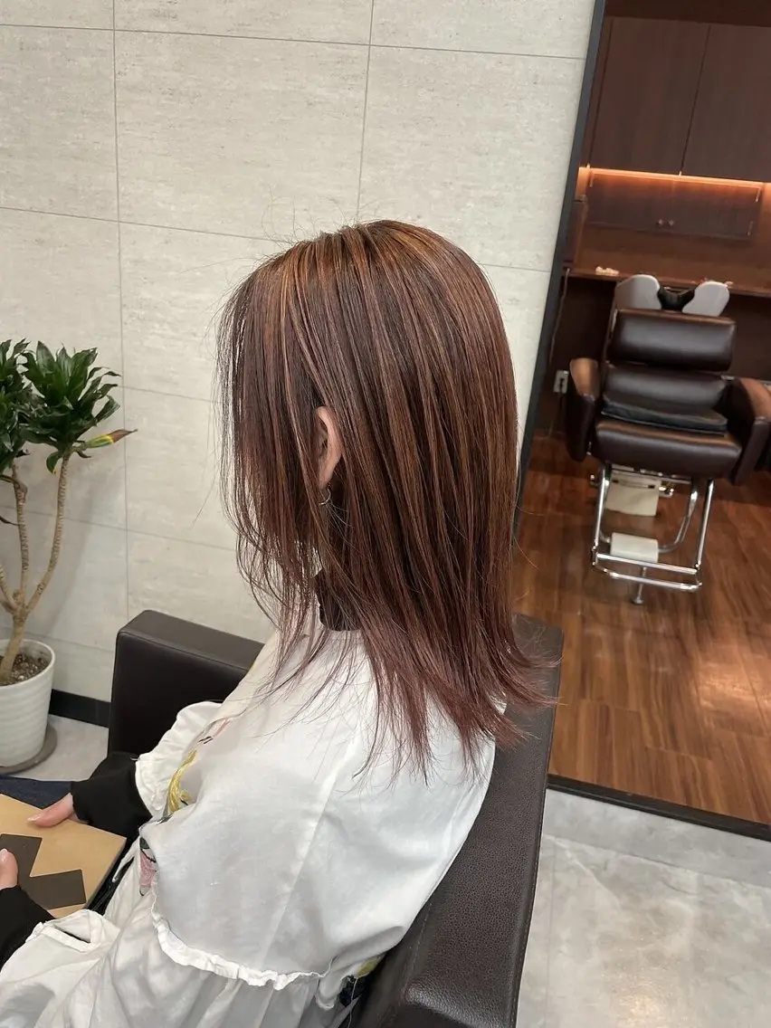 ミディアム elve水戸 加藤媛佳のヘアスタイル