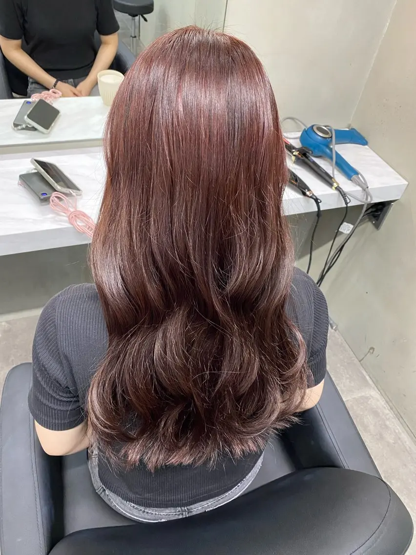 ロング カット ヘアカラー トリートメント ブリーチ/インナー カラー/長峯美羽のヘアスタイル