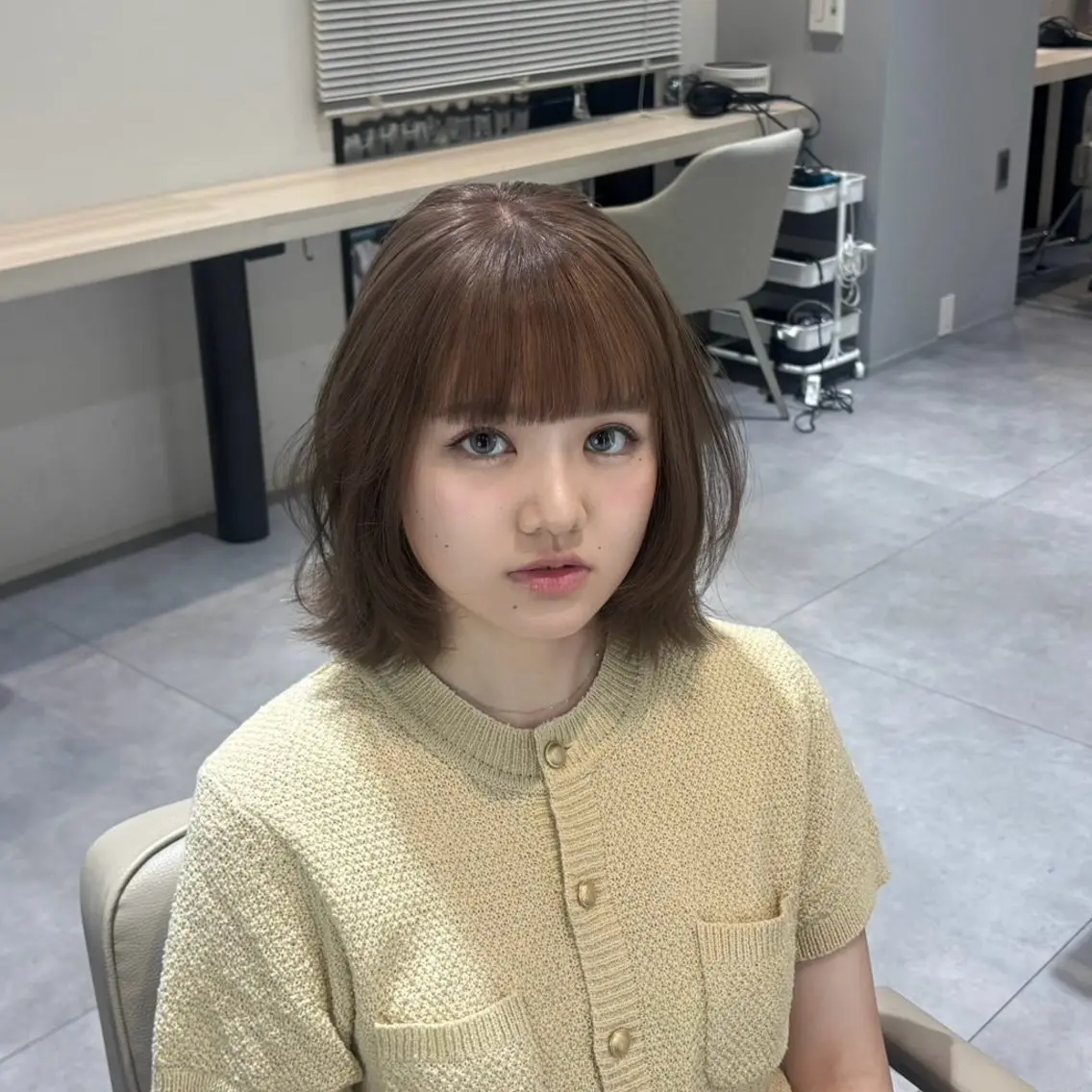 ミディアム ヘアカラー nanase /名駅のヘアスタイル