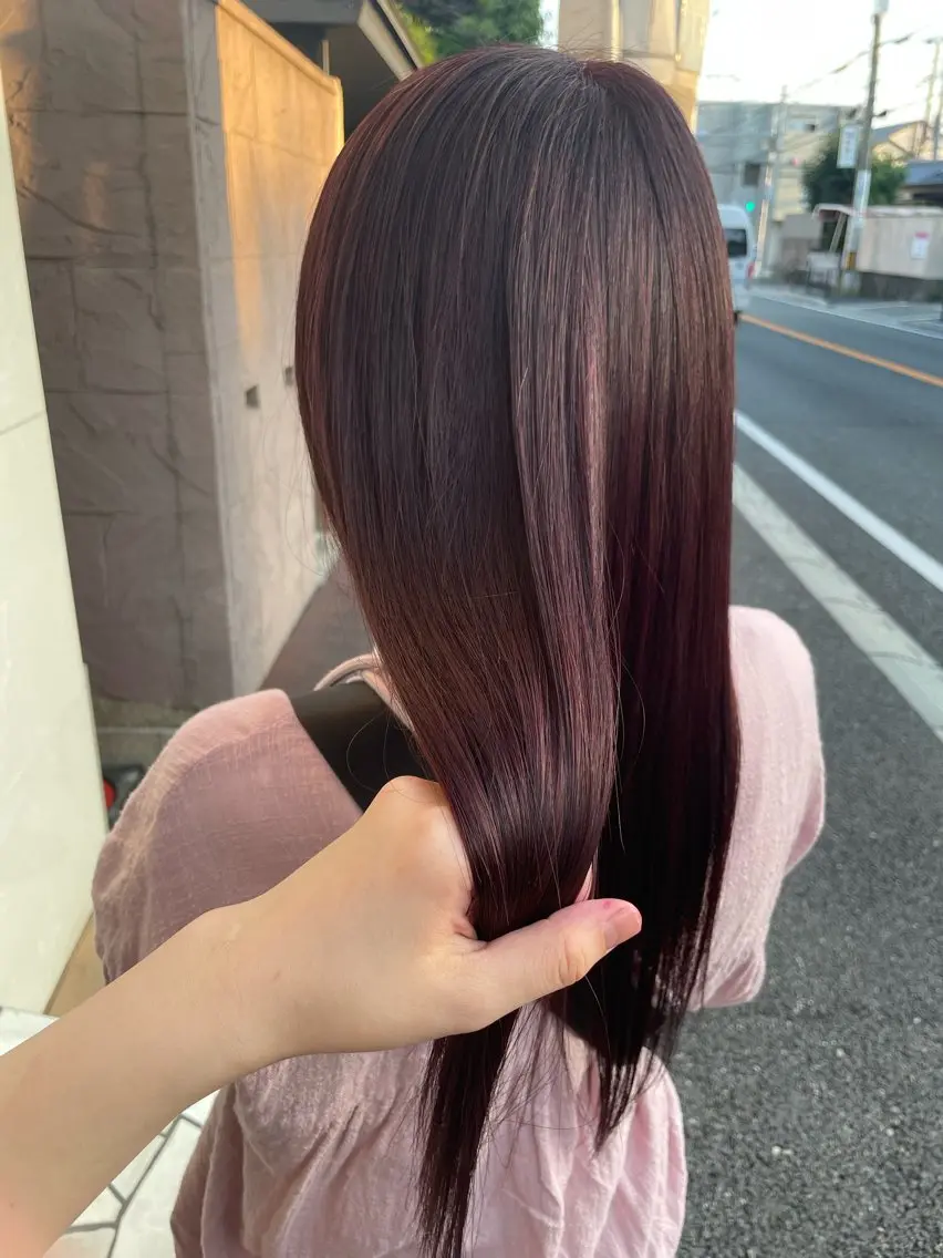 ロング ピンクブラウン 髪質改善サロン✨ 三浦　葵のヘアスタイル