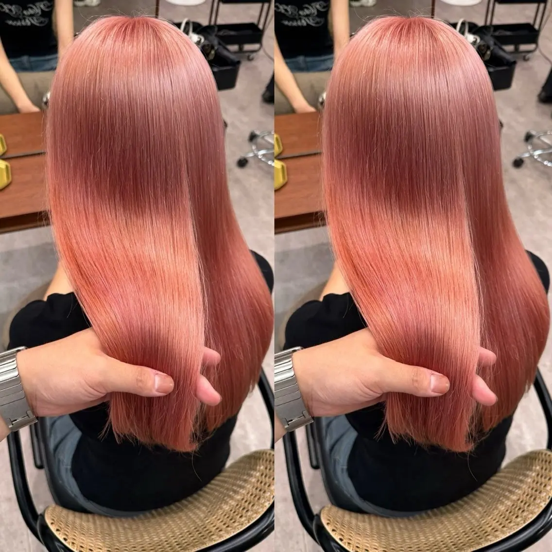 ロング ヘアカラー ケアブリーチ🫧 hana🎀のヘアスタイル