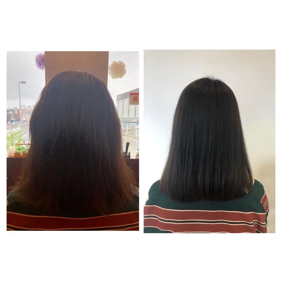 セミロング 縮毛矯正 やまぐち まりんのヘアスタイル