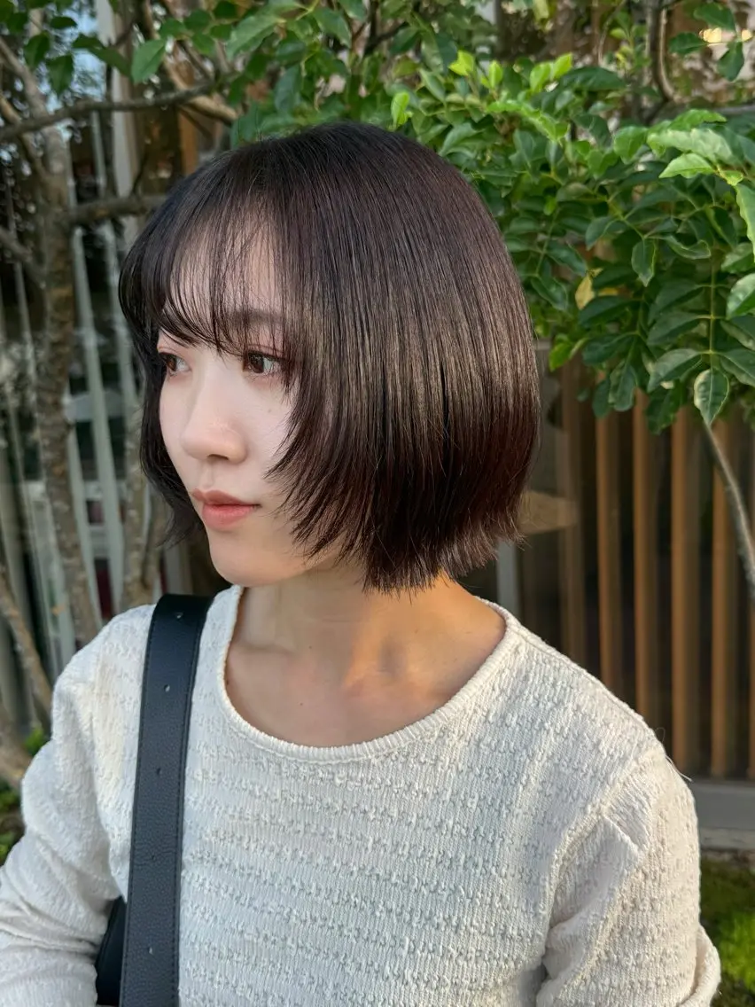 女性限定　顔まわりカット+カラー　¥4400の写真