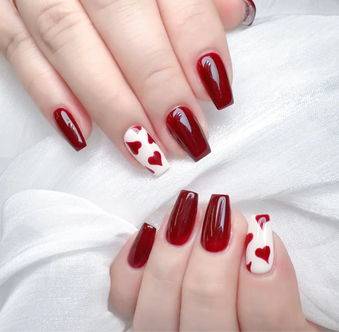 ネイル ハンドネイル M🌷nail 長さだし専門店のネイルデザイン