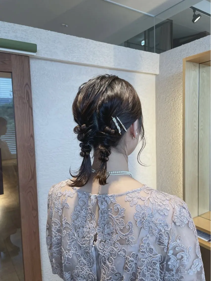 ヘアセットの写真