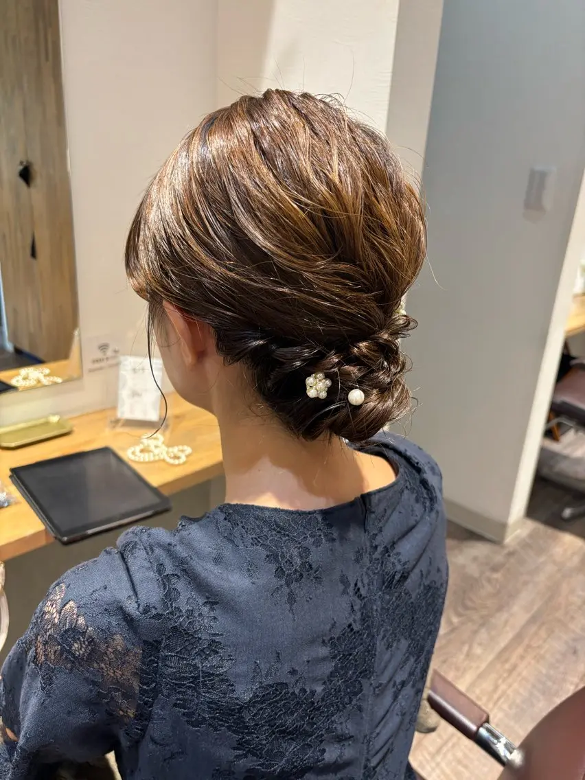 ミディアム ヘアセット あらい まさえのヘアスタイル