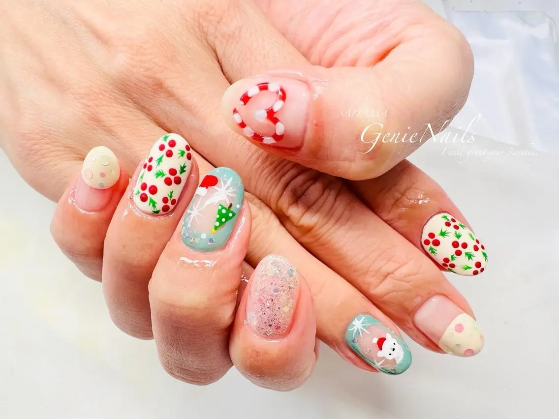 ネイル アートネイル フットネイル メンズネイル 持ち込み Genie Nailsのネイルデザイン