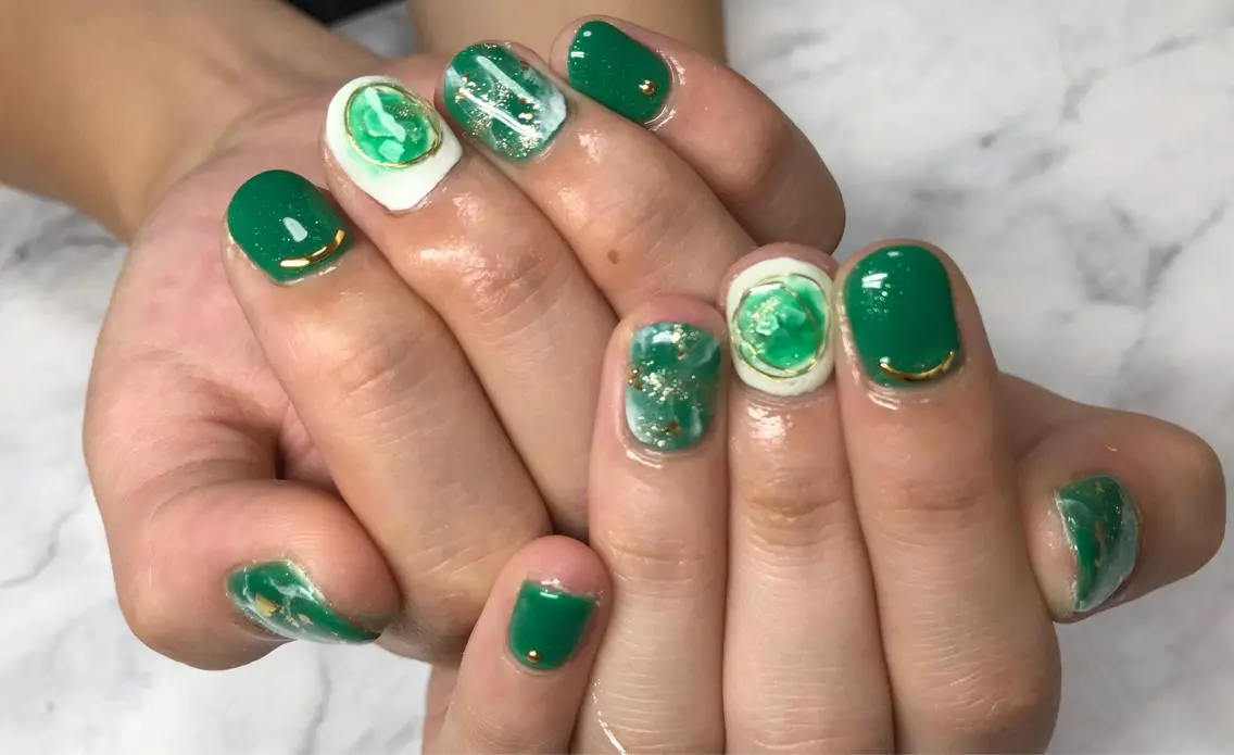 ネイル ハンドネイル Mana‪ ‪·͜· ❤︎‬のネイルデザイン