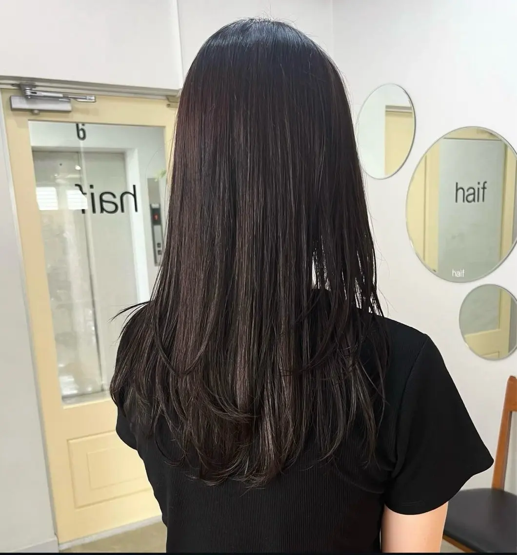 カラー ラベンダーカラー 都築 初果のヘアスタイル