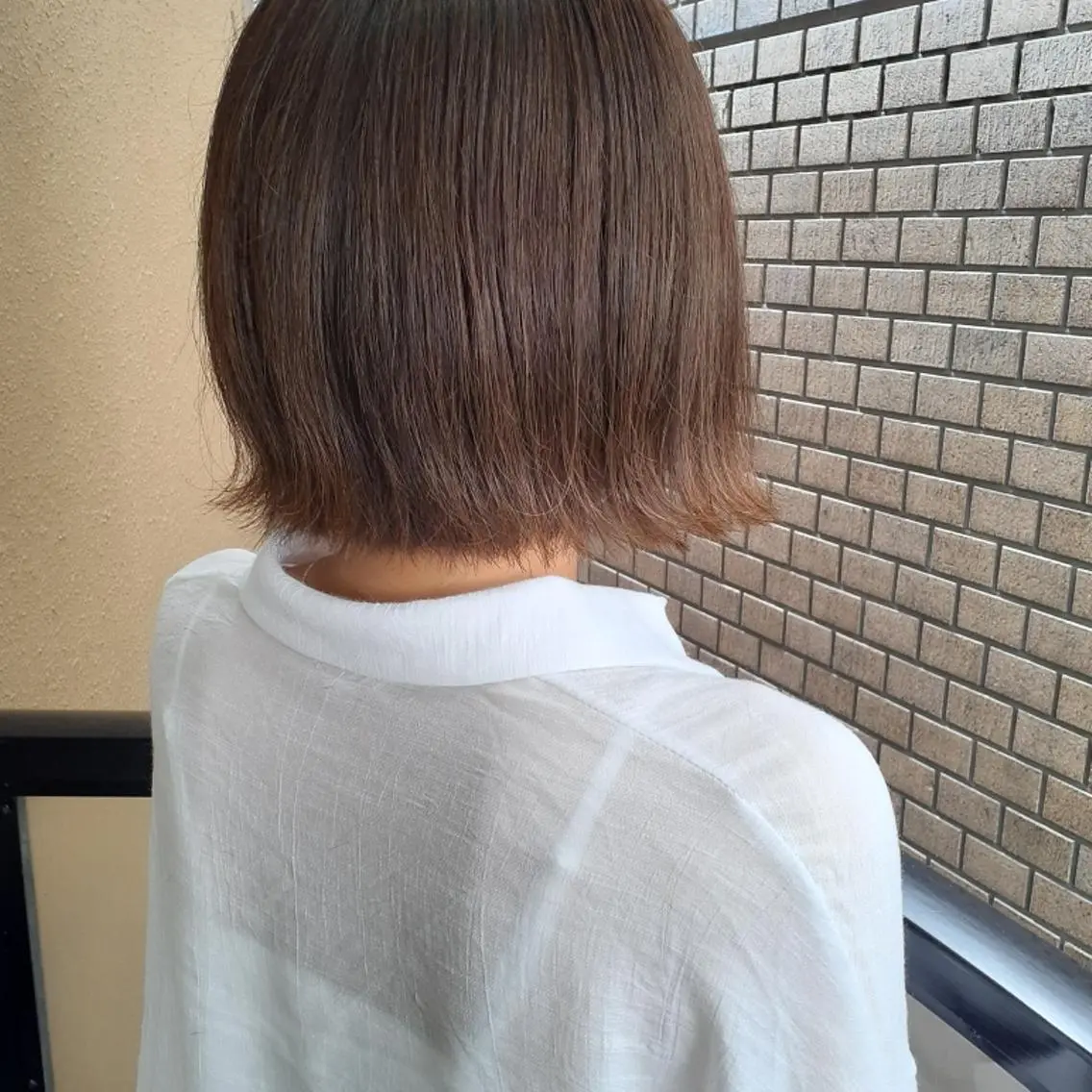 ショート カラー ボブ 外ハネヘア カット ヘアカラー トリートメント 🔳髪質改善🔳 岡本陽のヘアスタイル