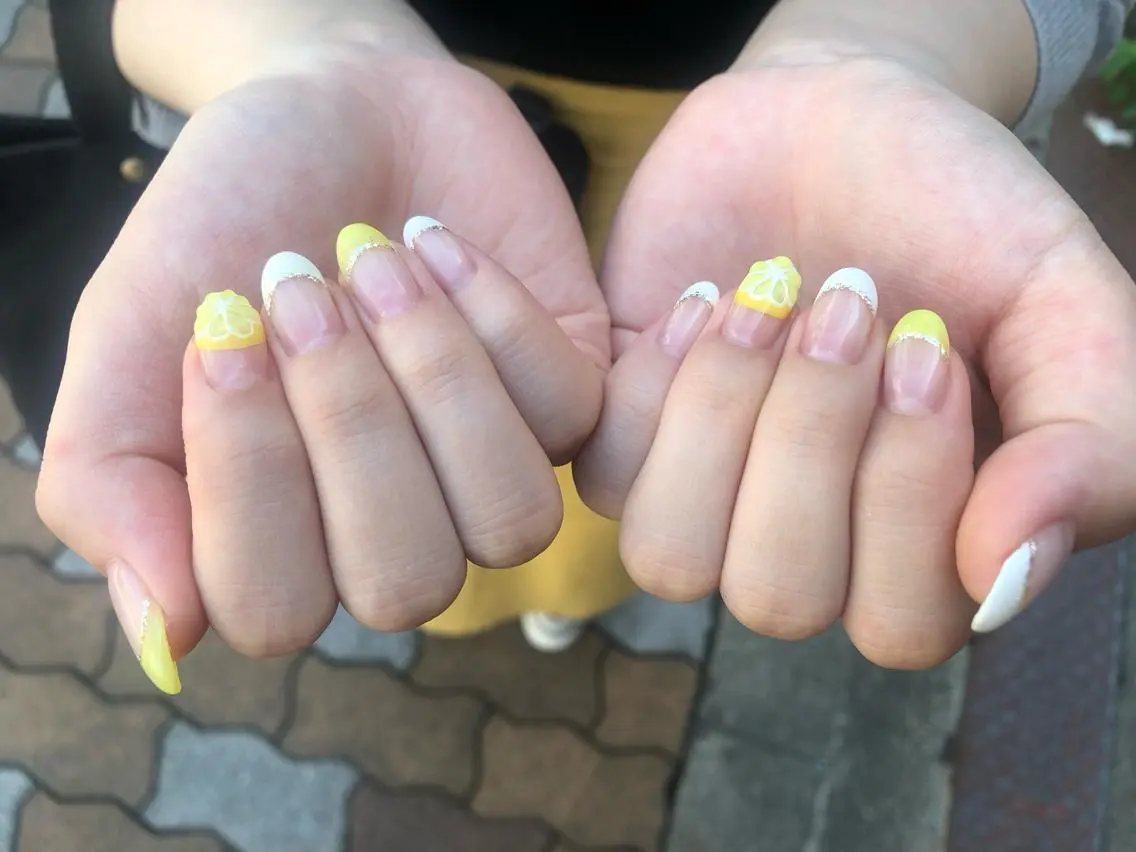 ネイル フレンチネイル ぷっくりネイル ハンドネイル Nakano Kanaのネイルデザイン