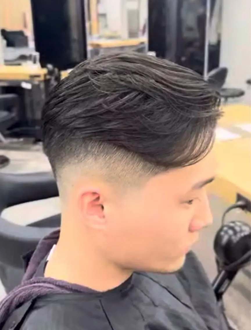 ショート メンズ フェードカット スキンフェード メンズパーマカット 達人/涼のヘアスタイル
