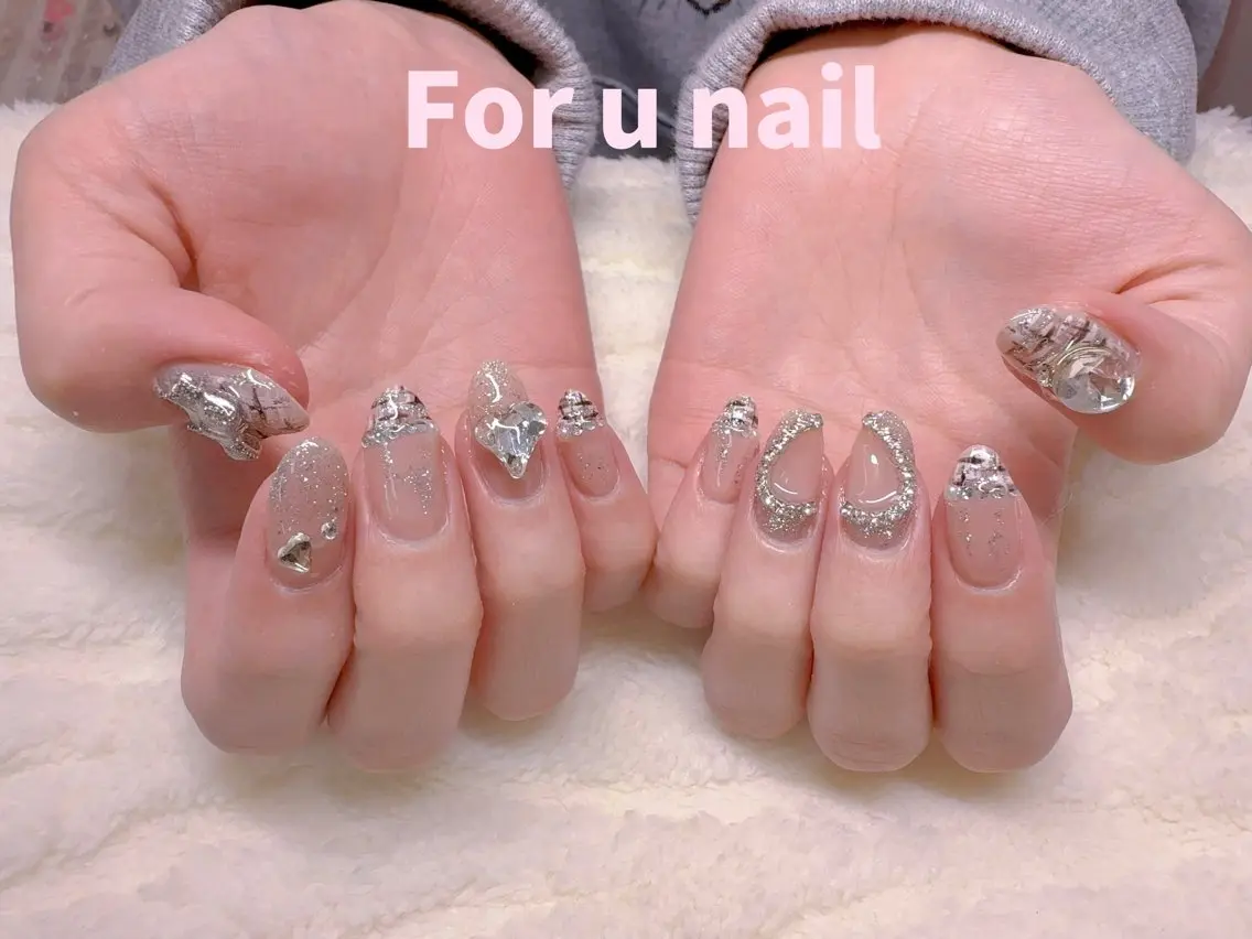ネイル 成人式 韓国ネイル オフィスネイル ハンドネイル ハンドケア cat‘s nail🐈⬛のネイルデザイン