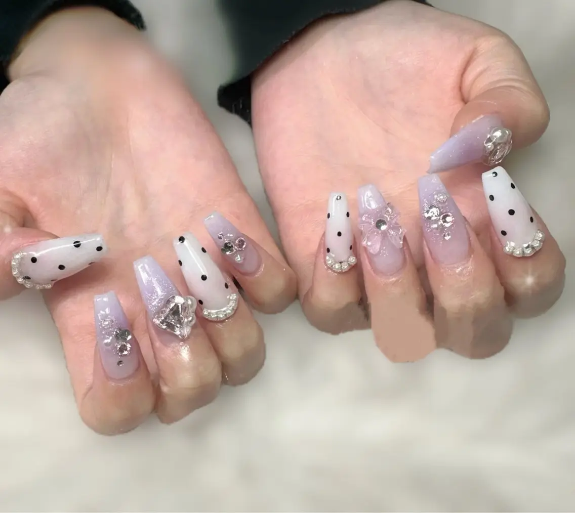 ネイル アートネイル チークネイル 長さ出し フレンチネイル ジェルネイル YK Beauty Salonのマツエク・マツパデザイン
