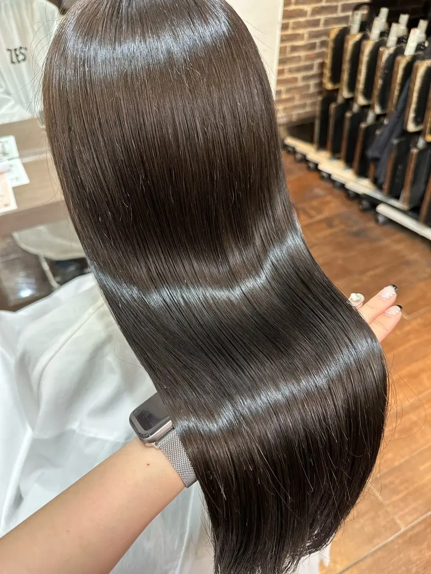 ロング 髪質改善 トリートメント Rei/ 縮毛矯正/ ハイライトカラー募集のヘアスタイル