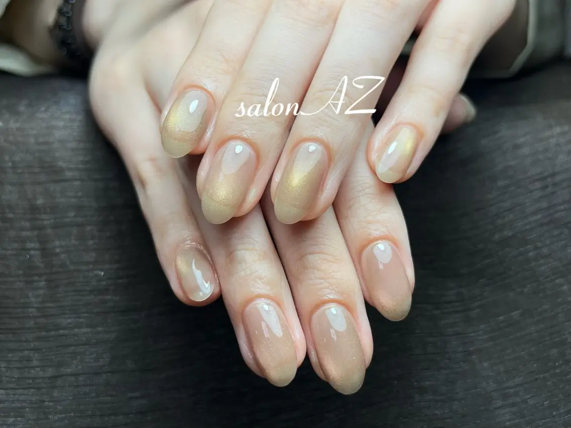 ネイル アートネイル 長さ出し フットネイル フレンチネイル ジェルネイル ハンドネイル salon AZのネイルデザイン