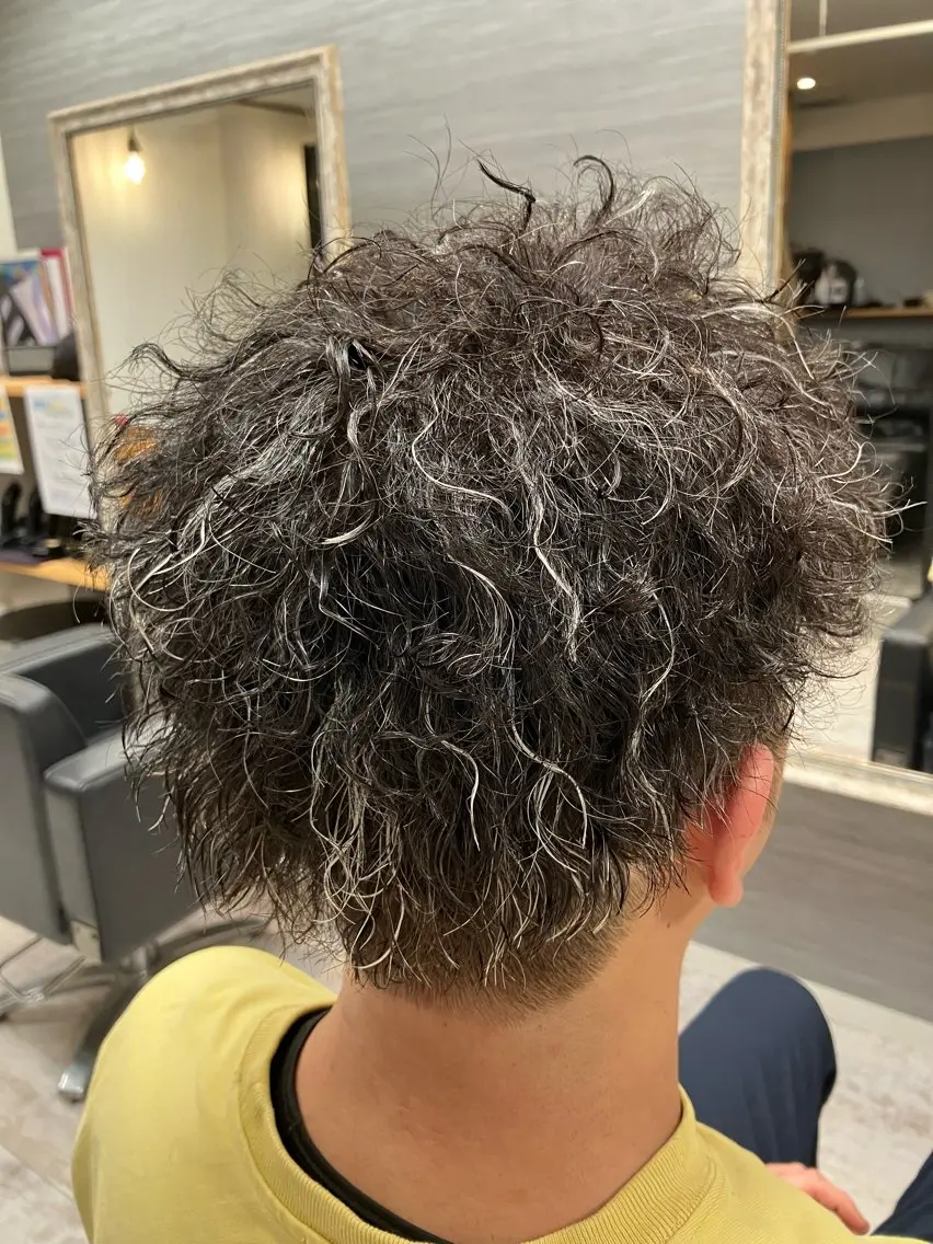 パーマ メンズ カット パーマ メンズ特化/パーマ/ フェードWATARUのヘアスタイル