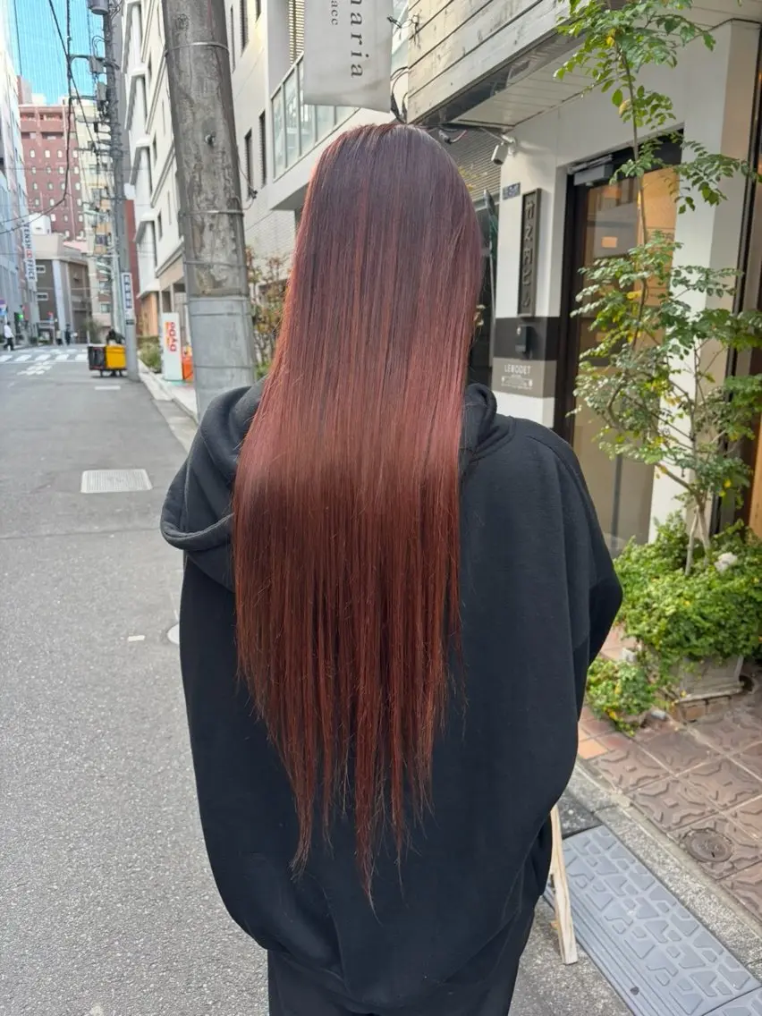 ロング カラー よしだ まゆこのヘアスタイル