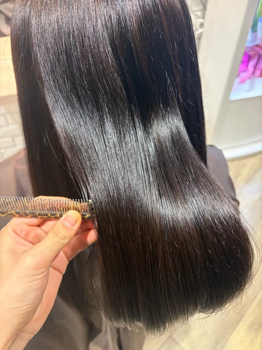 ロング カラー ブラウンカラー ヘアカラー 片岸 華菜のヘアスタイル