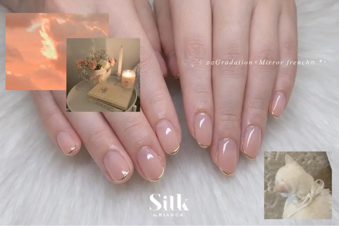 ネイル 𝐒𝐢𝐥𝐤 🎀𝐚𝐧𝐧𝐚のネイルデザイン