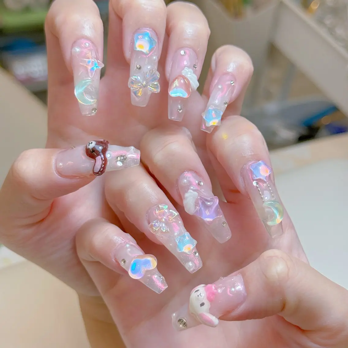 ネイル ANH ゴテゴテネイルのネイルデザイン