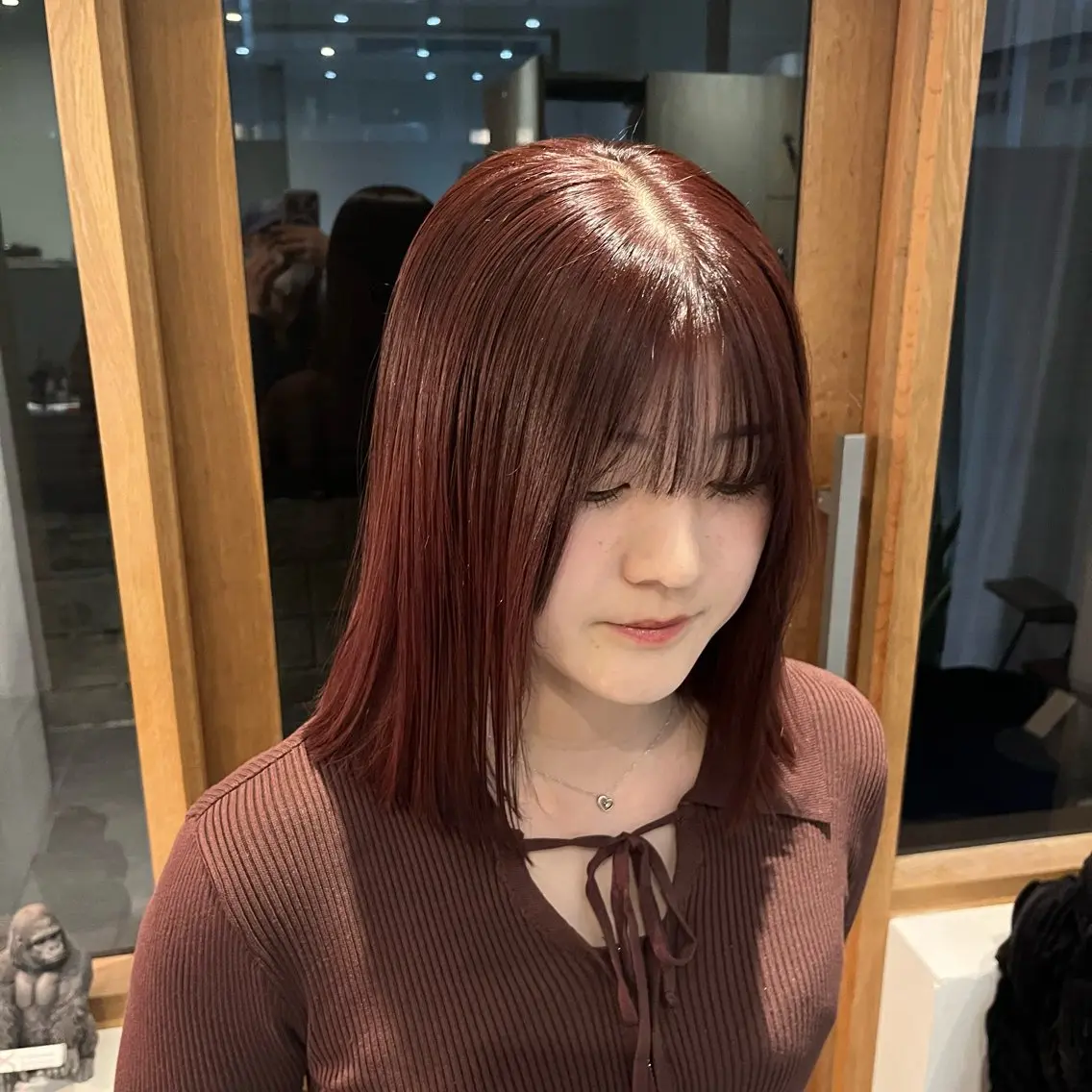 カラー ピンクカラー 、 ハルナのヘアスタイル