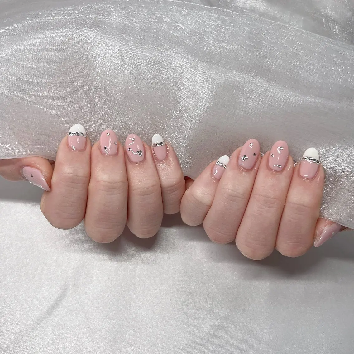 ネイル ジェルネイル 韓国ネイル ラメ(グリッター) マグネットネイル ミラーネイル ハンドネイル nail salon Rewardのネイルデザイン