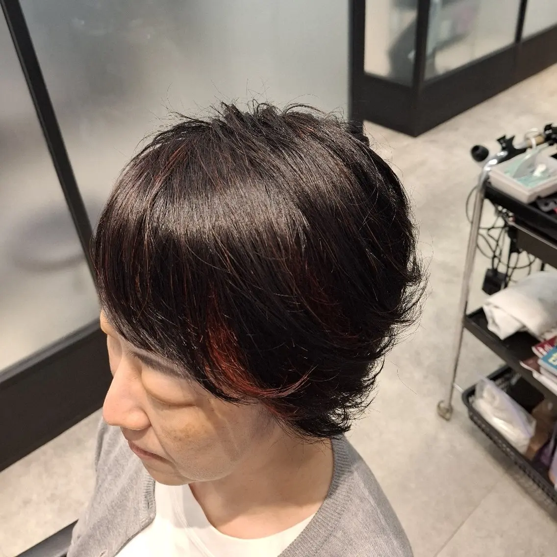 ミディアム カラー パーマ ミディアムパーマ ハイライトカラー ハイライト カット ヘアカラー ✨️✂️佐藤 ガク✂️✨️のヘアスタイル