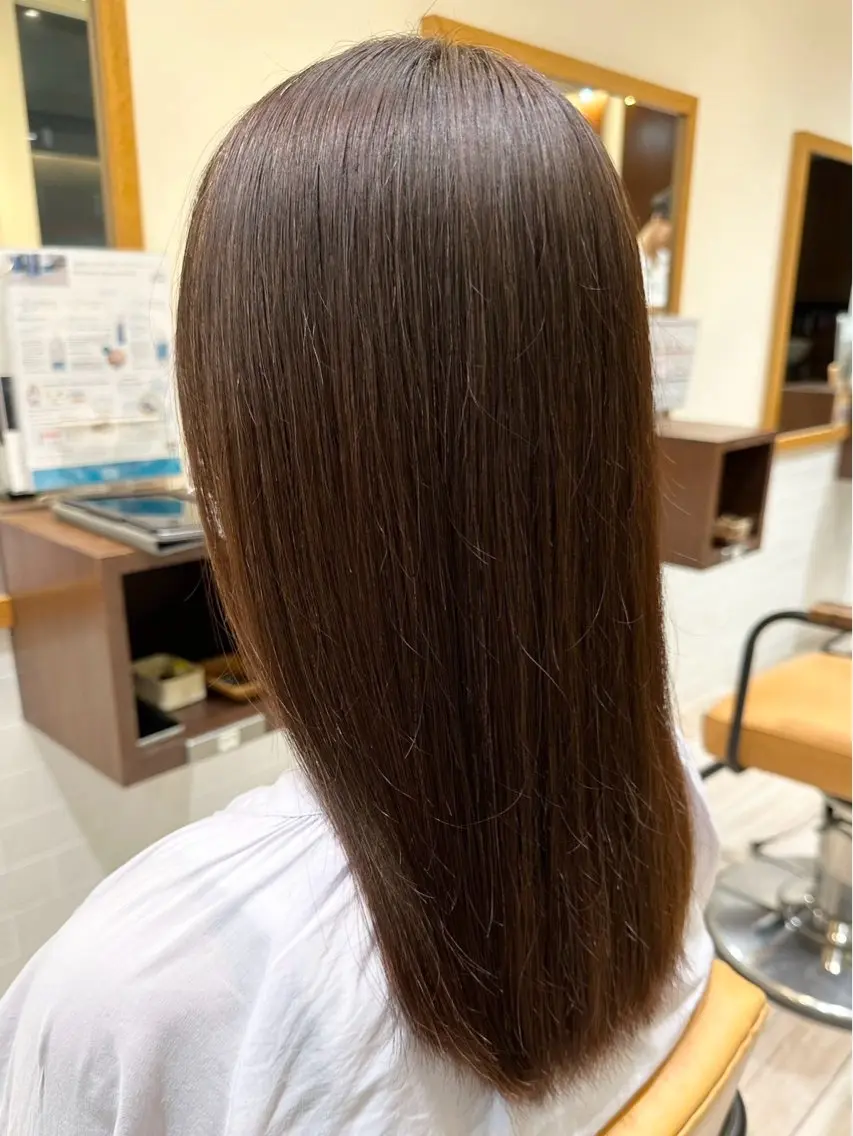 ロング カラー ブラウンカラー 透明感カラー パーマ おおはた　りゅう/ メンズカットのヘアスタイル