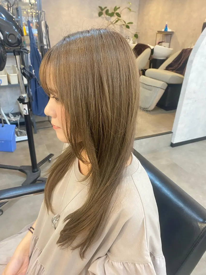 ロング レイヤーカット ひばりヶ丘美容室 カット石井里佳のヘアスタイル