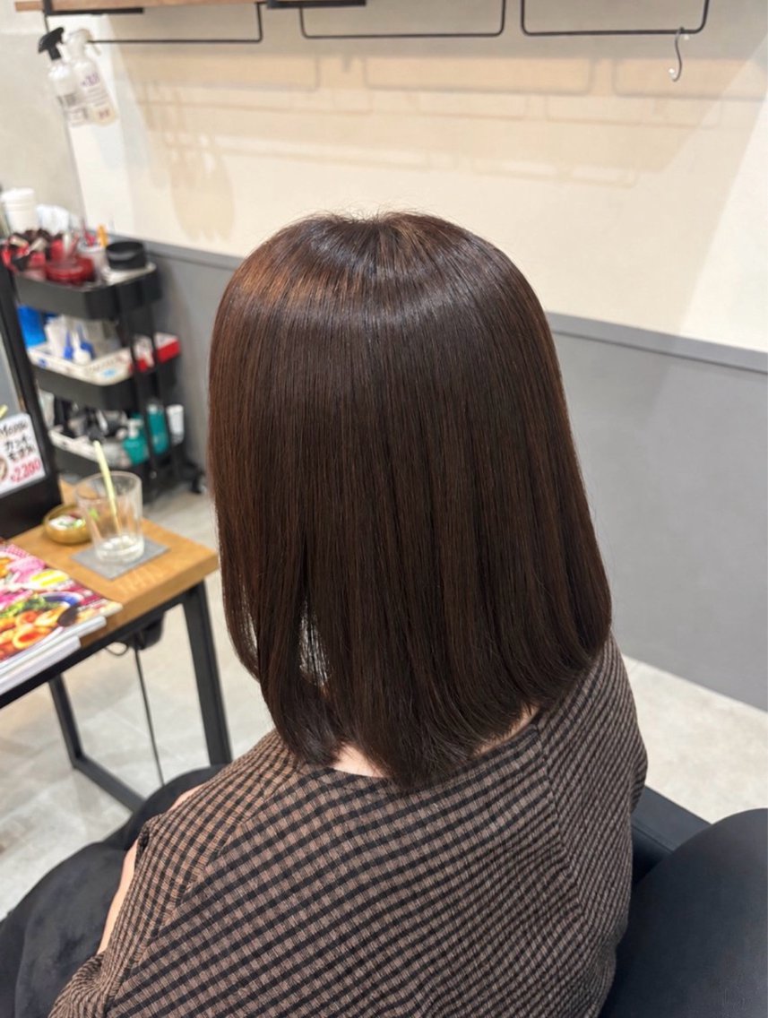 ミディアム 永井 美優のヘアスタイル